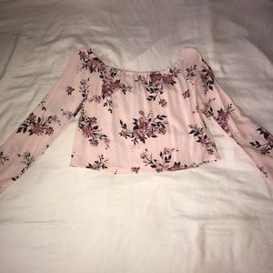 Kendall and Kylie Floral Off the Shoulder Top